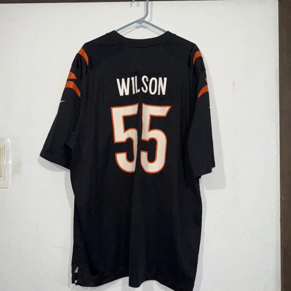 Logan Wilson Cincinnati Bengals Nike Player Game Jersey Men's 2024 #55 Black New